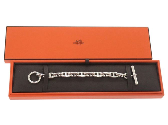 Hermès Bracciale charm Chaine d'Ancre GM 11 link Hermes Argento - vista 2
