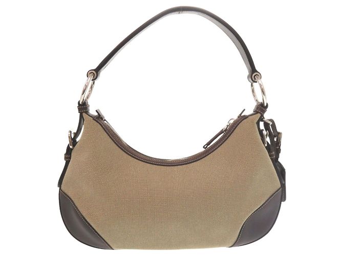 Jacquard Bolso de Hombro Prada Marrón y Caqui Castaño - vista 2