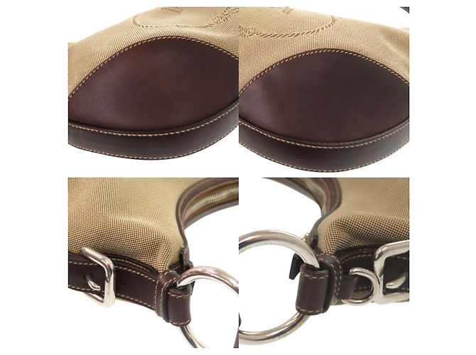 Jacquard Bolso de Hombro Prada Marrón y Caqui Castaño - vista 8