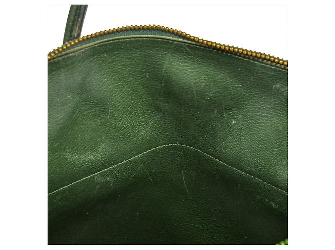 Borsa Hermès Bolide 35 in pelle Ardennes verde - vista 12