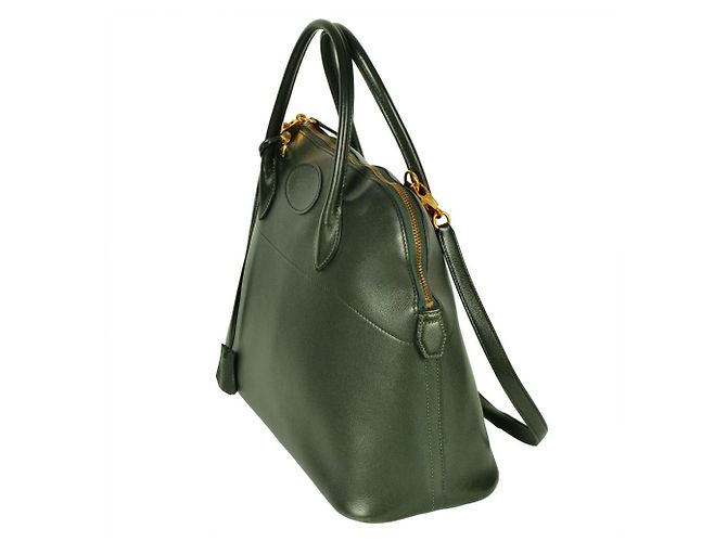 Borsa Hermès Bolide 35 in pelle Ardennes verde - vista 3