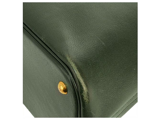 Borsa Hermès Bolide 35 in pelle Ardennes verde - vista 6