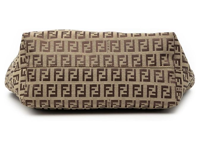 Fendi – Borsa Tote Zucchino in Tela Monogram – Anni 2000 Marrone - vista 3