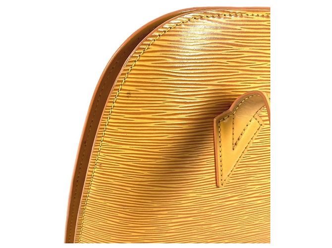Borsa tote in pelle Epi Louis Vuitton Giallo - vista 10