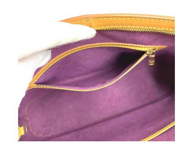 Borsa tote in pelle Epi Louis Vuitton Giallo - vista 13