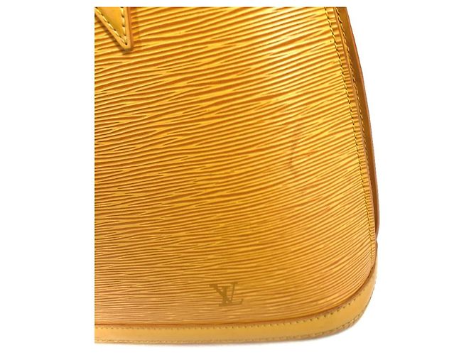 Borsa tote in pelle Epi Louis Vuitton Giallo - vista 9