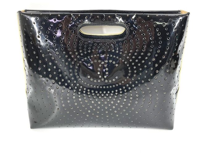 Borsa a mano Chanel Punching CC Logo Coco Nero - vista 2