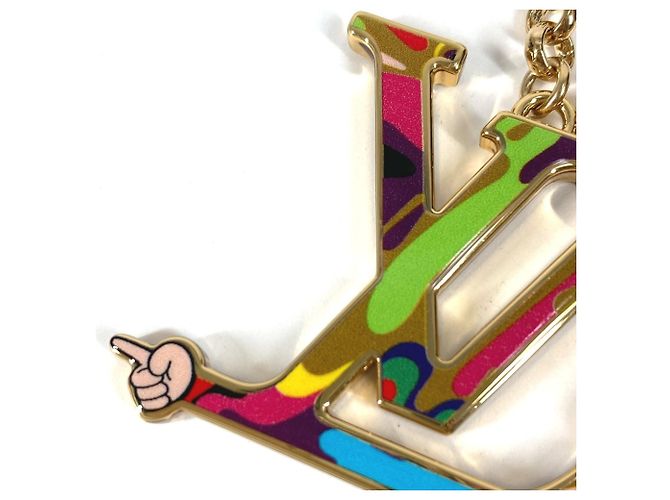 Multicolor Schlüsselanhänger Louis Vuitton Mehrfarben Golden - Ansicht 5