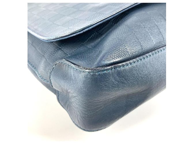 Borsa a tracolla District PM Damier Infini Louis Vuitton Blu navy - vista 6