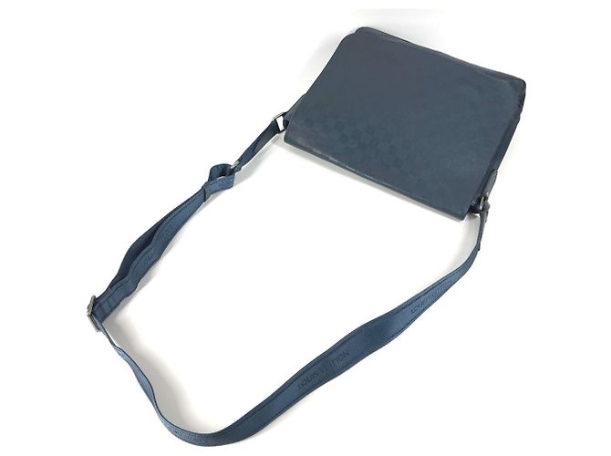 Borsa a tracolla District PM Damier Infini Louis Vuitton Blu navy - vista 7