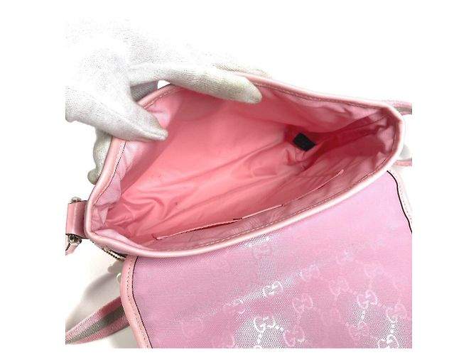 Gucci GG Imprimé Children's Crossbody Bag Pink - view 12
