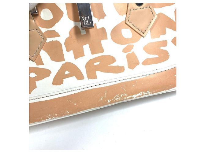 Borsa Alma PM Monogram Graffiti Louis Vuitton Bianco Beige - vista 10
