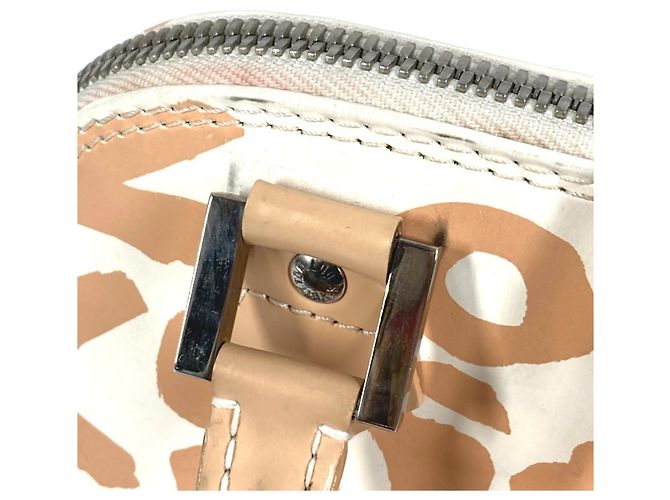Borsa Alma PM Monogram Graffiti Louis Vuitton Bianco Beige - vista 11
