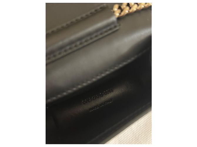 Bolsa Saint Laurent Candy Preta de Couro Preto - vista 13