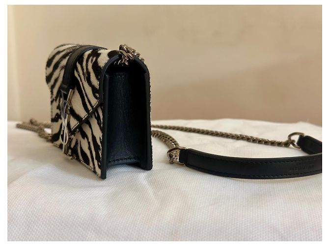 Borsa a mano Saint Laurent Candy in pelle - vista 6