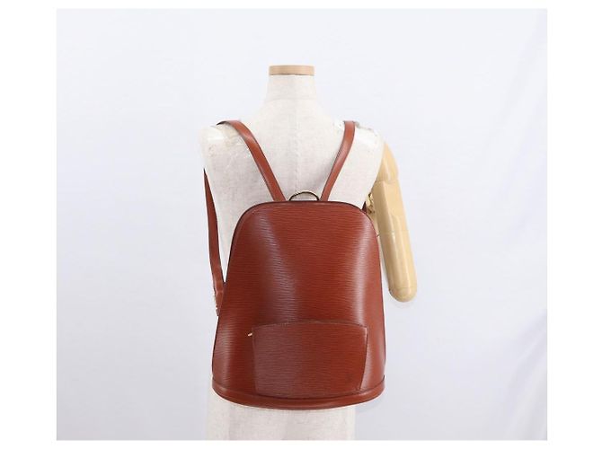 LOUIS VUITTON Zaino Epi Gobelins Marrone Kenya M52293 LV Auth 160667 - vista 25