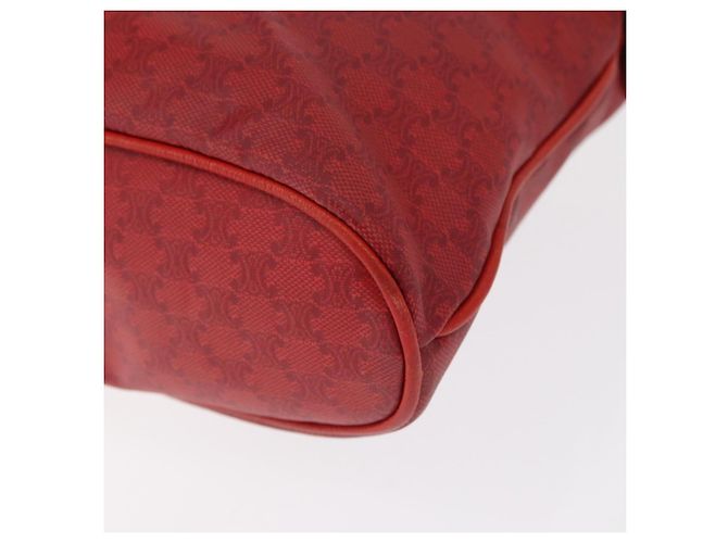 Céline Borsa a Spalla in Tela Macadam CELINE Rossa Oro Auth 161503 Rosso D'oro - vista 17