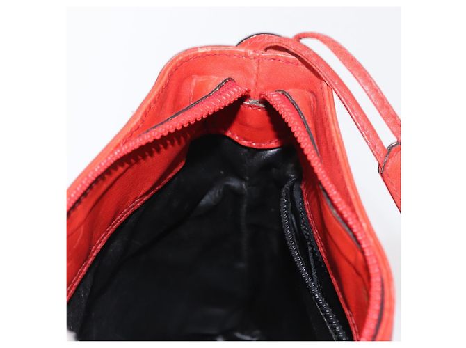 Céline Borsa a Spalla in Tela Macadam CELINE Rossa Oro Auth 161503 Rosso D'oro - vista 19