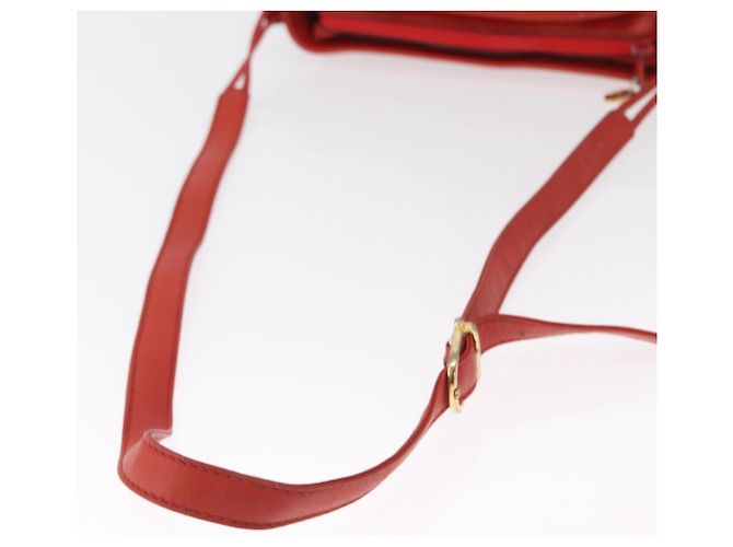 Céline Borsa a Spalla in Tela Macadam CELINE Rossa Oro Auth 161503 Rosso D'oro - vista 7