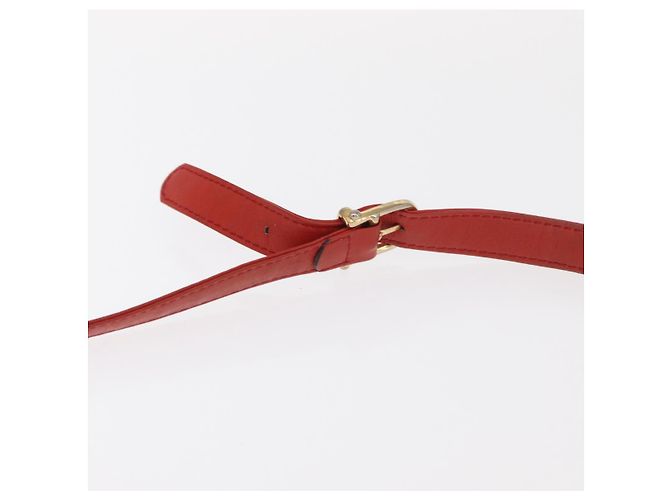 Céline Borsa a Spalla in Tela Macadam CELINE Rossa Oro Auth 161503 Rosso D'oro - vista 8
