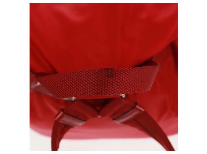 PRADA Backpack Nylon Red Silver Auth 160522 Silvery - view 7