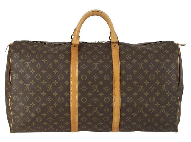 LOUIS VUITTON Borsa Boston Monogram Keepall 60 M41422 Auth LV am10374 Monogramma - vista 2