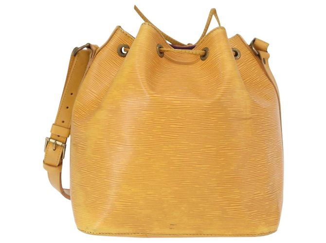 Noe LOUIS VUITTON Borsa a Spalla Petit Noé Epi Gialla M44109 LV Auth 161436 Giallo - vista 2
