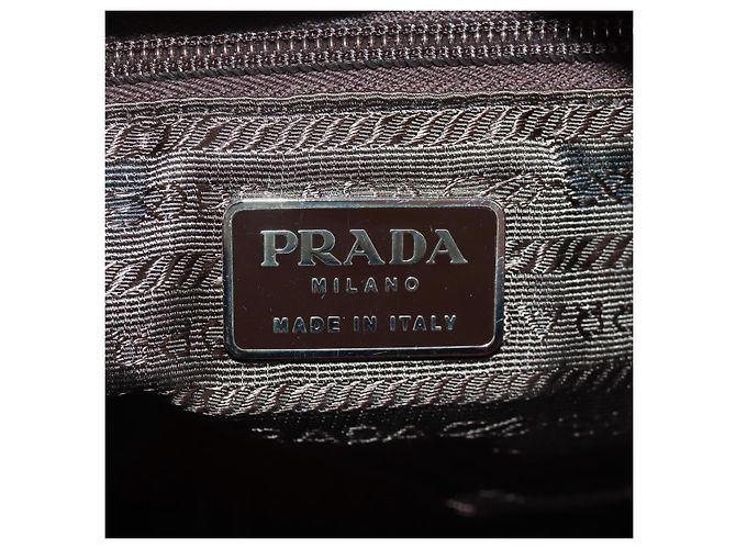 PRADA Schultertasche Nylon Rot Silber Authentisch 161482 - Ansicht 25