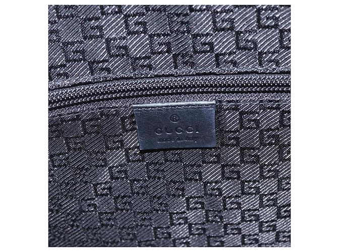 Borsa a Spalla GUCCI Nylon Nero Argento 141198 Auth hk3295 - vista 18