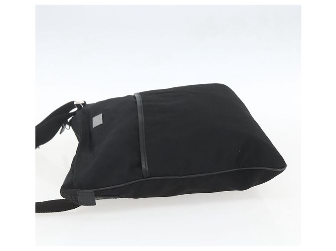 Borsa a Spalla GUCCI Nylon Nero Argento 141198 Auth hk3295 - vista 3