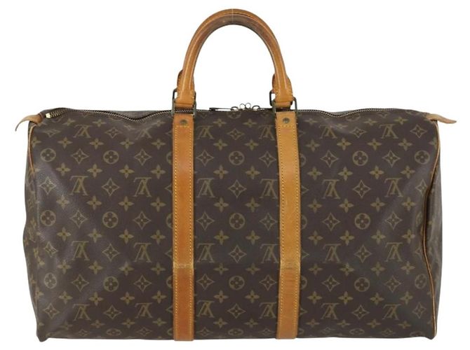 LOUIS VUITTON Borsa Boston Monogram Keepall 50 M41426 LV Auth 159270 Monogramma - vista 2