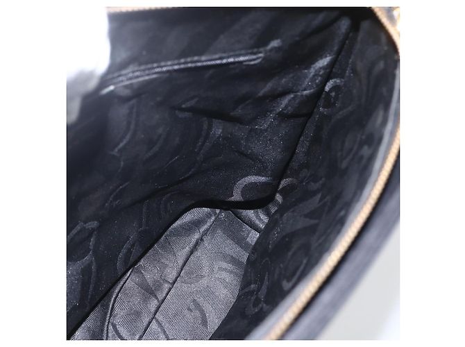 Borsa a Spalla Gancini in Pelle Nera e Oro Auth 161284 di Salvatore Ferragamo Nero D'oro - vista 18