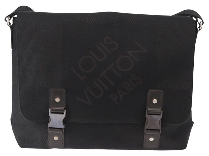 LOUIS VUITTON Borsa a Spalla Damier Geant Roux Nera M93079 LV Auth 159355 Nero - vista 13