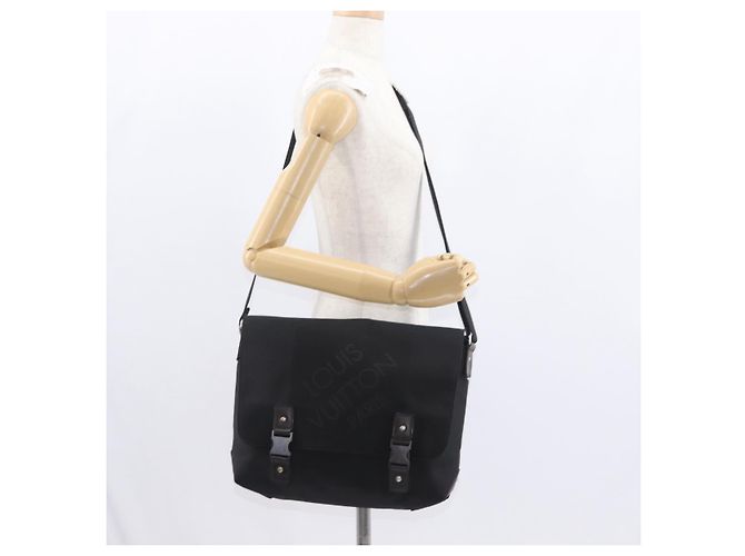 LOUIS VUITTON Borsa a Spalla Damier Geant Roux Nera M93079 LV Auth 159355 Nero - vista 24