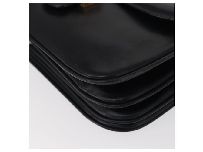 Céline Borsa a Spalla CELINE in Pelle Blu Navy Oro Auth 160702 D'oro - vista 14