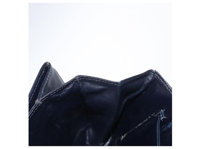Céline Borsa a Spalla CELINE in Pelle Blu Navy Oro Auth 160702 D'oro - vista 20