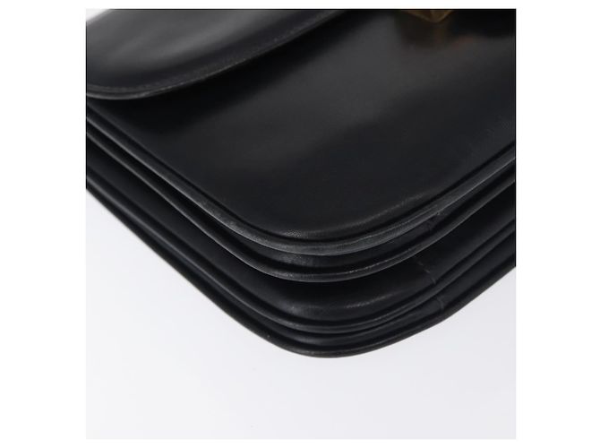 Céline Borsa a Spalla CELINE in Pelle Blu Navy Oro Auth 160702 D'oro - vista 9