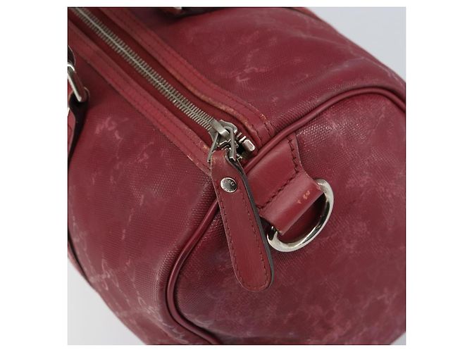 Borsa Boston in PVC GG Implementation di GUCCI Argento Rosa 193603 Auth 160604 - vista 17