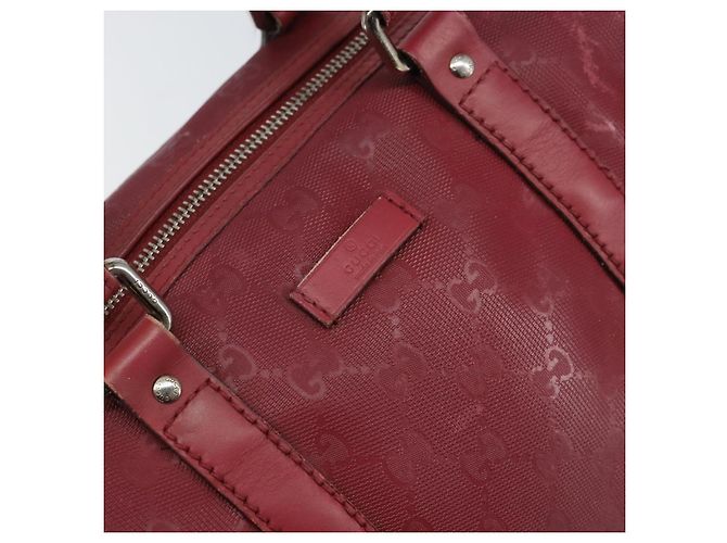 Borsa Boston in PVC GG Implementation di GUCCI Argento Rosa 193603 Auth 160604 - vista 18
