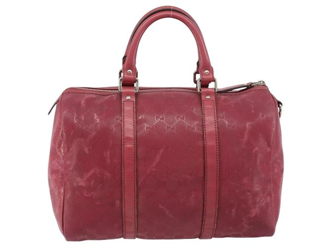 Borsa Boston in PVC GG Implementation di GUCCI Argento Rosa 193603 Auth 160604 - vista 2