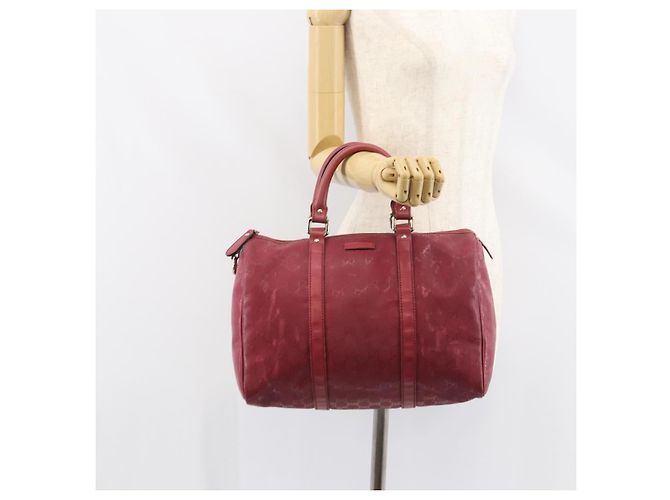 Borsa Boston in PVC GG Implementation di GUCCI Argento Rosa 193603 Auth 160604 - vista 24