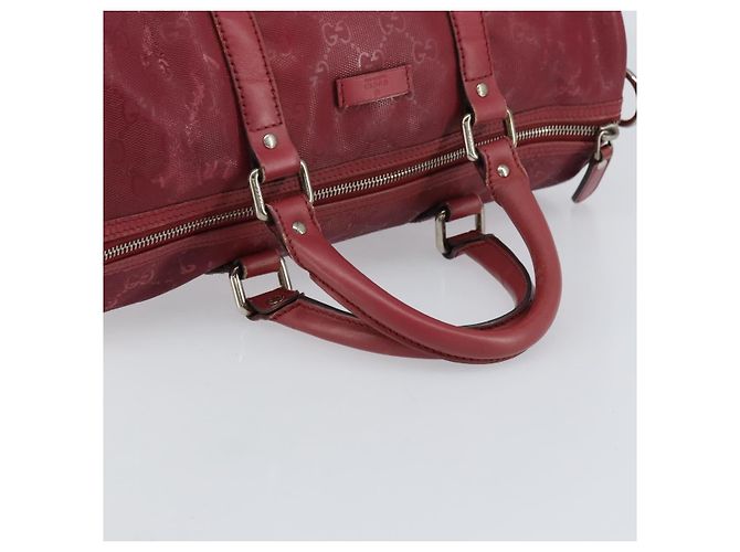 Borsa Boston in PVC GG Implementation di GUCCI Argento Rosa 193603 Auth 160604 - vista 7