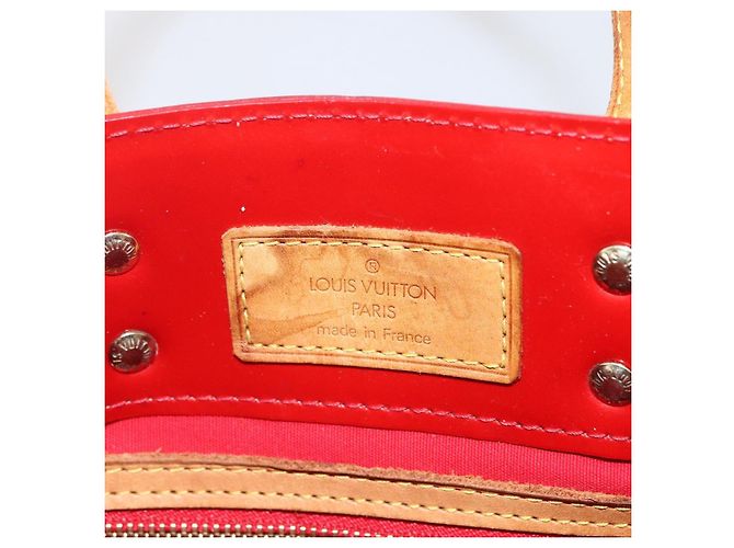 LOUIS VUITTON Monogram Vernis Reade PM Borsa a Mano Rossa M91088 LV Auth hk3277 Rosso - vista 10
