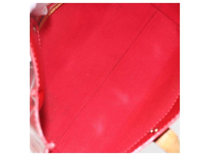 LOUIS VUITTON Monogram Vernis Reade PM Borsa a Mano Rossa M91088 LV Auth hk3277 Rosso - vista 11
