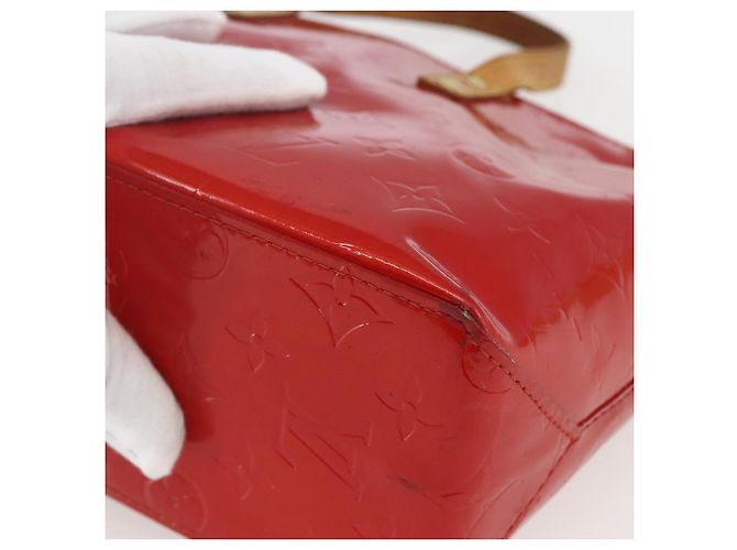 LOUIS VUITTON Monogram Vernis Reade PM Borsa a Mano Rossa M91088 LV Auth hk3277 Rosso - vista 15