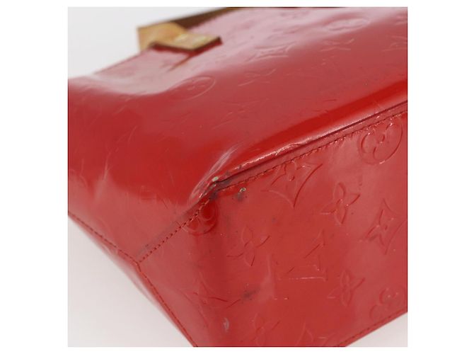 LOUIS VUITTON Monogram Vernis Reade PM Borsa a Mano Rossa M91088 LV Auth hk3277 Rosso - vista 16