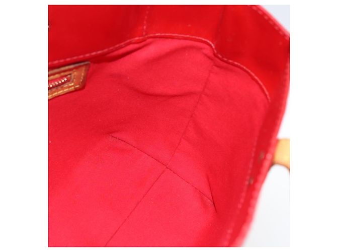 LOUIS VUITTON Monogram Vernis Reade PM Borsa a Mano Rossa M91088 LV Auth hk3277 Rosso - vista 18