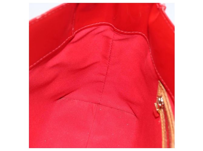 LOUIS VUITTON Monogram Vernis Reade PM Borsa a Mano Rossa M91088 LV Auth hk3277 Rosso - vista 19
