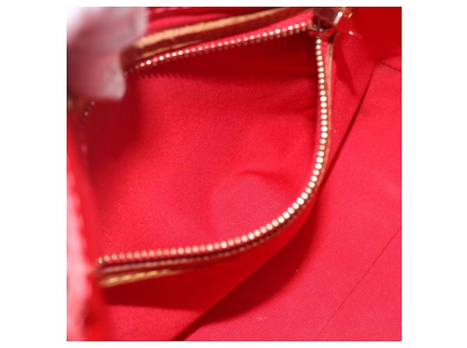 LOUIS VUITTON Monogram Vernis Reade PM Borsa a Mano Rossa M91088 LV Auth hk3277 Rosso - vista 20