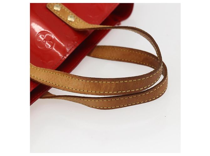 LOUIS VUITTON Monogram Vernis Reade PM Borsa a Mano Rossa M91088 LV Auth hk3277 Rosso - vista 7
